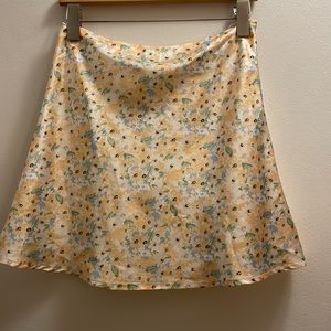 Yellow Floral Skirt